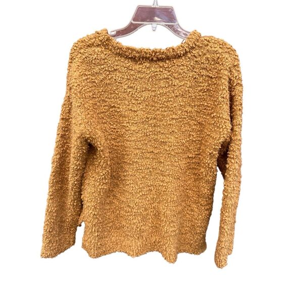 Pink Rose gold High/Low Popcorn Sweater Sz L NWT - Picture 2 of 8